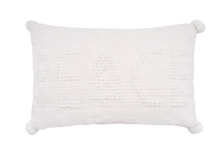 White Peace Pillow on Sale