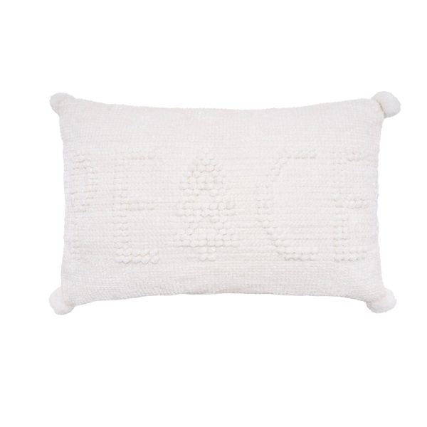 White Peace Pillow on Sale