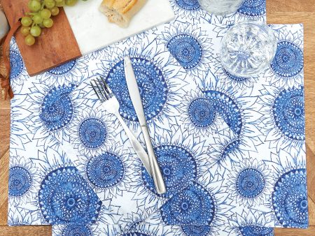 Blue Harvest Sunflower Table Linens Supply