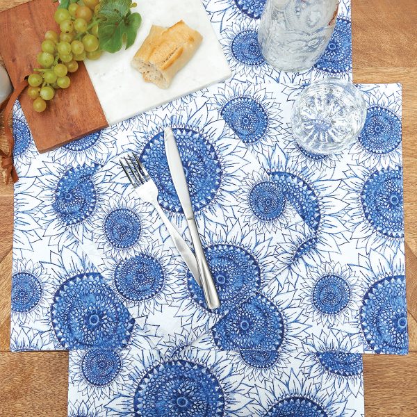 Blue Harvest Sunflower Table Linens Supply