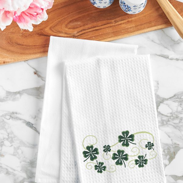 St. Patty s Scroll Kitchen Towel For Cheap