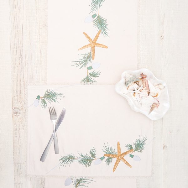 Holiday Sea Star Table Linens For Cheap