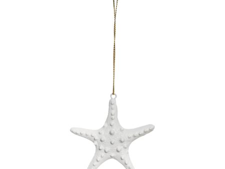 White Sea Star Ornament on Sale