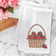 Strawberry Basket Kitchen Towel For Sale