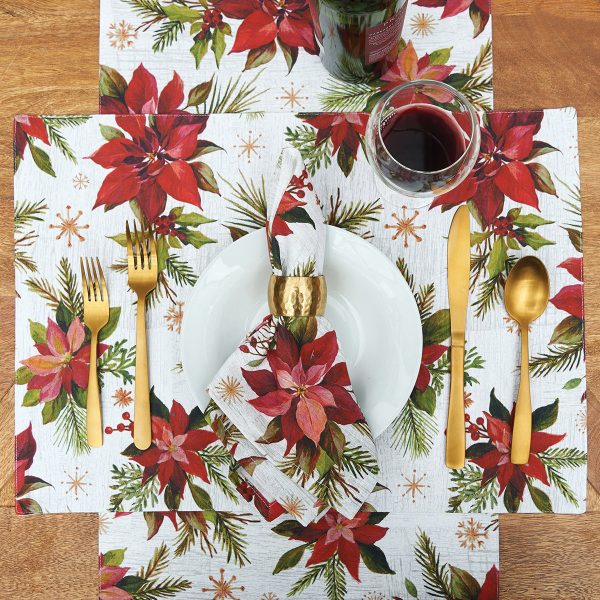 Poinsettia Moments Table Linens Supply