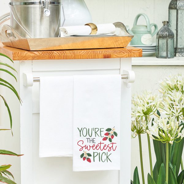 Sweetest Pick Strawberry Kitchen Towel For Sale