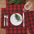 Red Black Plaid Table Linens Fashion