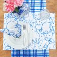 Blue Bun & Plaid Table Linens Hot on Sale