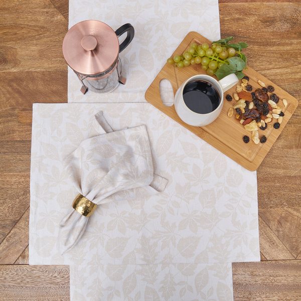 Warm Harvest Leaves Table Linens Supply