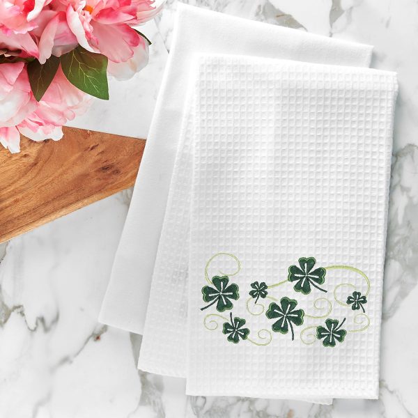 St. Patty s Scroll Kitchen Towel For Cheap