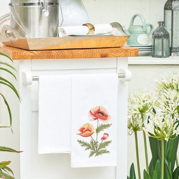 Poppy Kitchen Towel For Sale