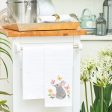 Spring Bunny & Butterflies Kitchen Towel Sale