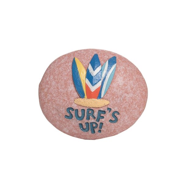 1.75 in. Polyresin Surfs Up Pebble Online Sale