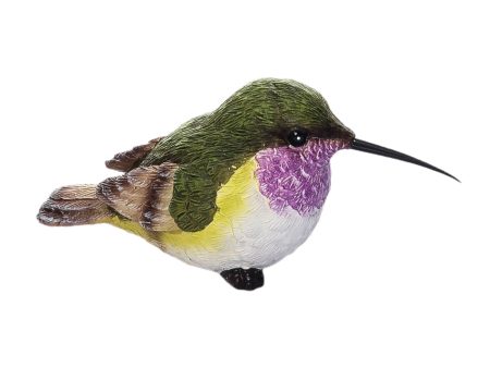 Purple Neck Hummingbird Figurine Supply