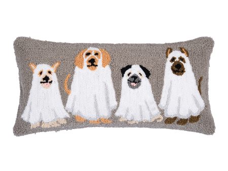 Ghost Dogs Hooked Pillow Sale