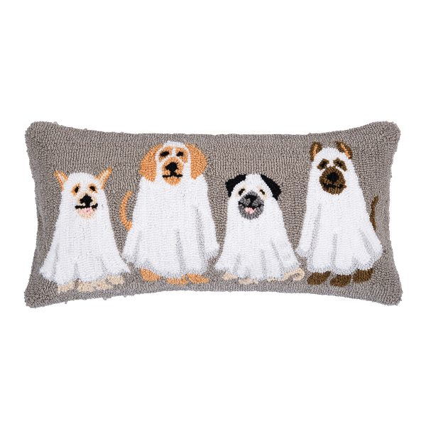 Ghost Dogs Hooked Pillow Sale