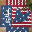 Red White and Waves Table Linens Hot on Sale