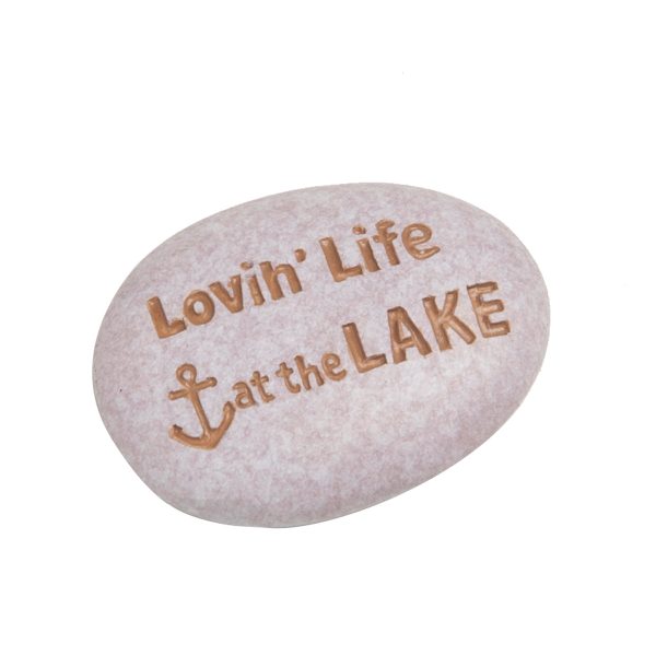 Polyresin Lovin Life Pebble Online now