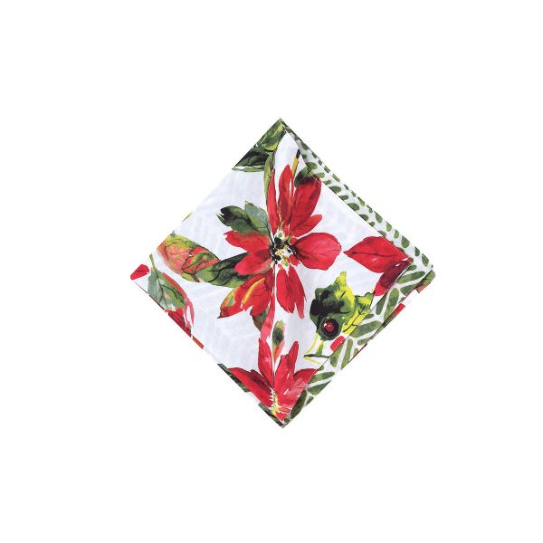 Poinsettia Berries Table Linens Online