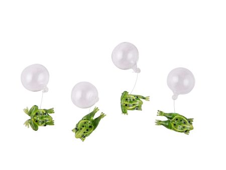 1.5 in. Glass Floating Frog, Set of 4 Cheap