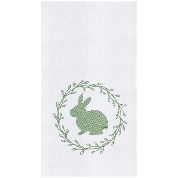 Spring Greens Bunny Kitchen Towel Supply