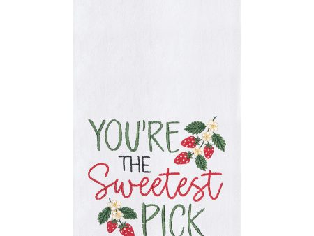 Sweetest Pick Strawberry Kitchen Towel For Sale