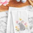 Spring Bunny & Butterflies Kitchen Towel Sale