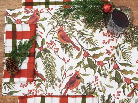 Cardinal Plaid Table Linens For Cheap