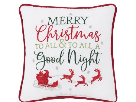 Merry Christmas & Good Night Mini Pillow Hot on Sale