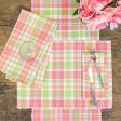 Palm Plaid Table Linens Fashion