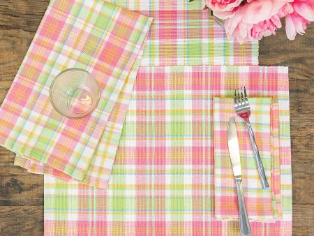 Palm Plaid Table Linens Fashion