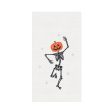 Pumpkin Skeleton Kitchen Towel Discount