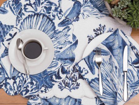 Blue Coast Shells Table Linens Discount