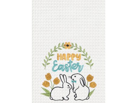 Happy Easter Bunnies Kitchen Towel Discount