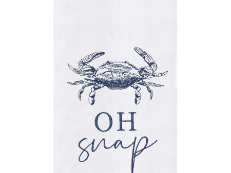 Oh Snap Crab Kitchen Towel Online now