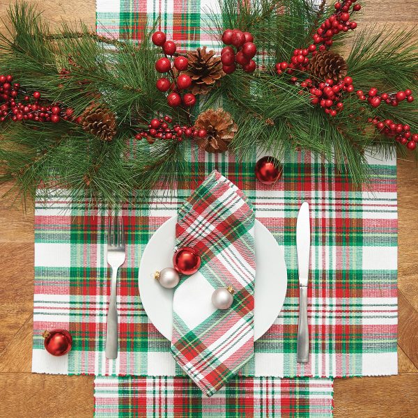 Carter Christmas Plaid Table Linens Online Sale