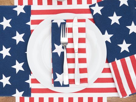 Stars and Stripes Table Linens Online now