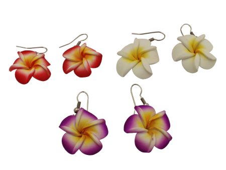 .75 in. Sponge Flower Earring, Display of 24 Supply