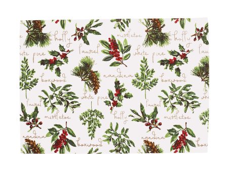 Winter Botanical Woven Table Linens Fashion