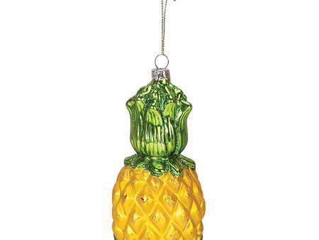 Blown Glass Pineapple Ornament For Sale