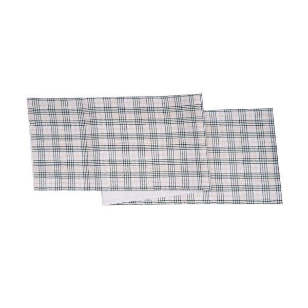 Sage & Gold Plaid Table Linens For Cheap