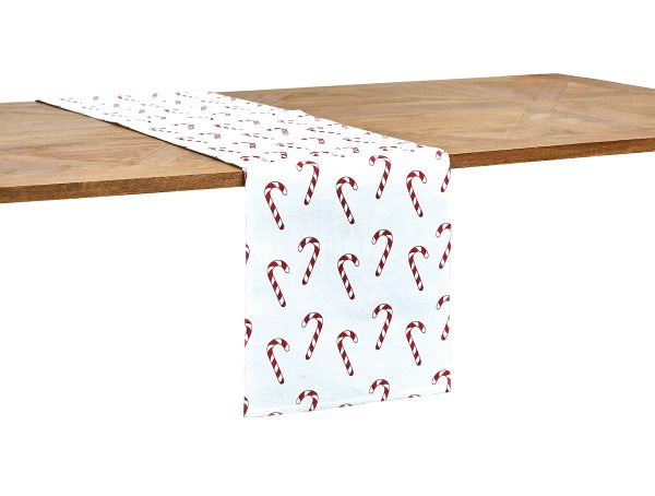 Candy Cane Wishes Table Linens on Sale