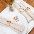 Rabbit & Carrot Napkin Ring, Set of 4 For Cheap