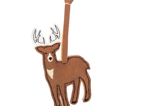 Faux Leather Buck Ornament Sale