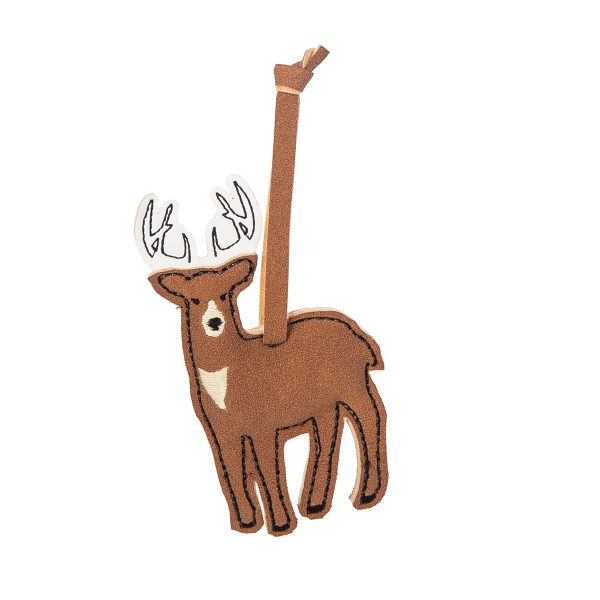 Faux Leather Buck Ornament Sale