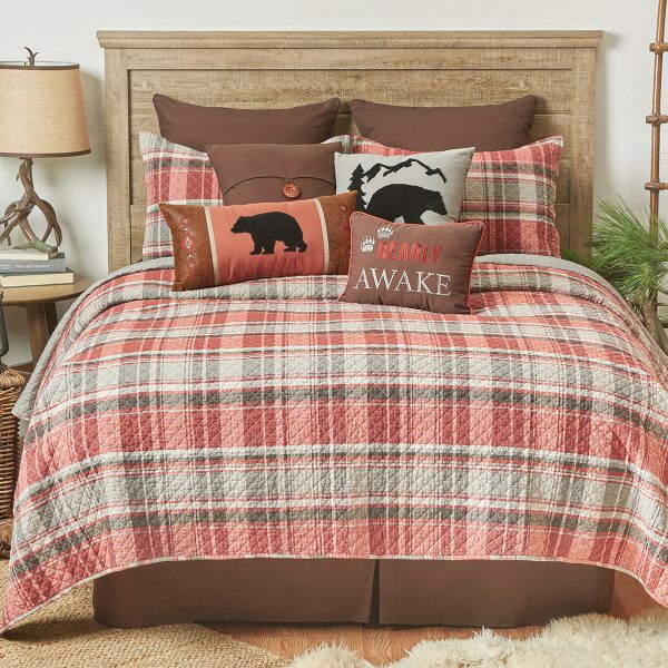 Saffron Plaid Quilt Set Fashion