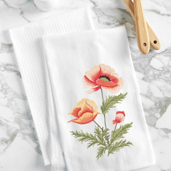 Poppy Kitchen Towel For Sale