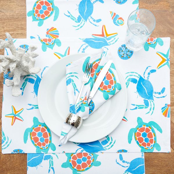 Caraway Coral Table Linens Online