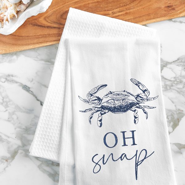 Oh Snap Crab Kitchen Towel Online now