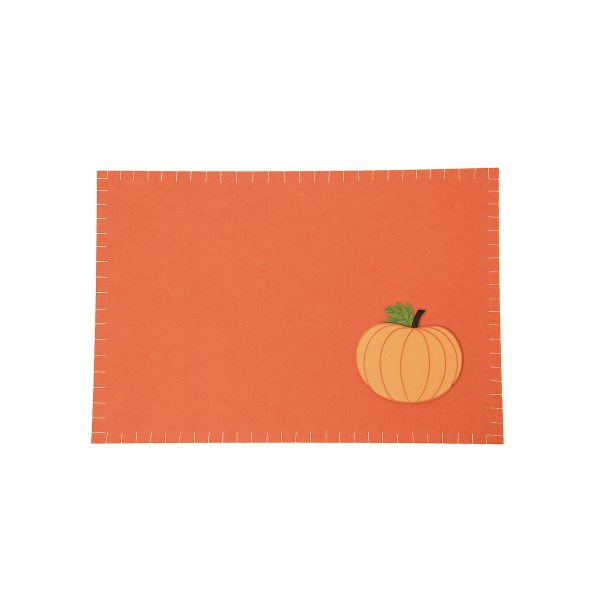 Harvest Pumpkin Felt Table Linens Hot on Sale